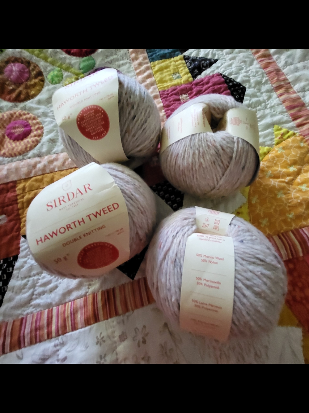 Haworth Tweed Cream Yarn - Soft Neutral Fiber Arts Skein